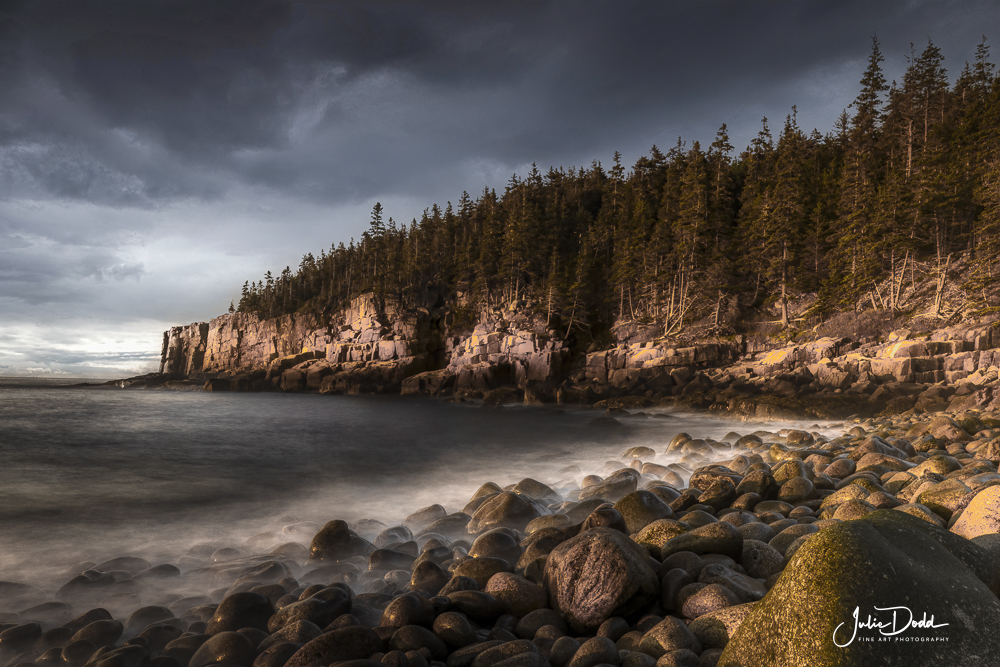 Stormy Boulder Beach - Acadia N.P.
