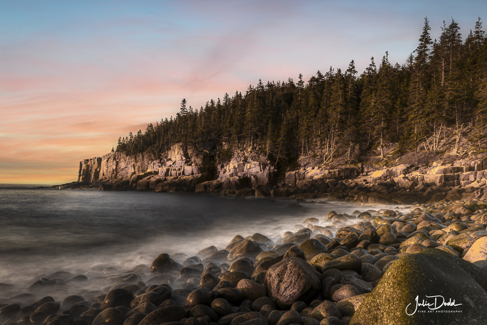 Boulder Beach Sunrise - Acadia N.P.
