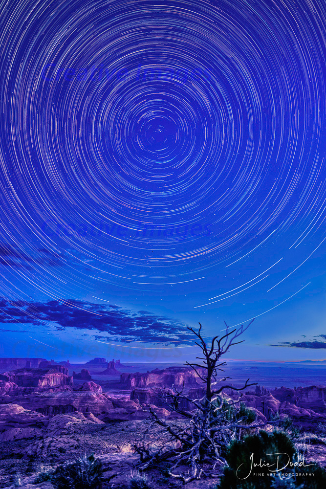 Hunts Mesa Star Trails  (Monument Valley)
